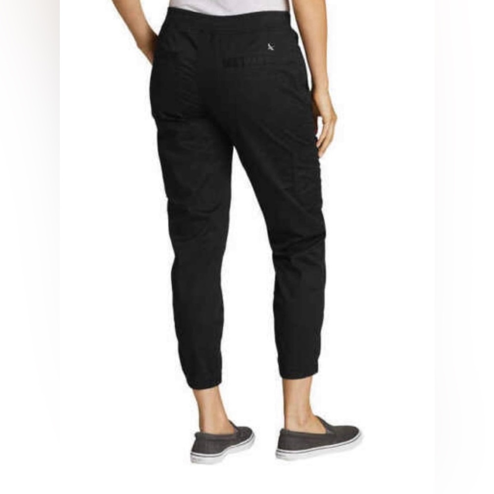 New Eddie Bauer Women’s Laid Back Twill Jogger In Black - Picture 2 of 7